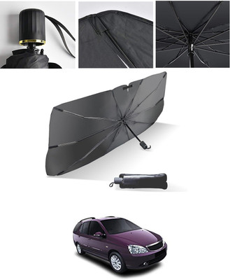 AYW Windshield Sun Shade For Tata Indica(Black, Silver)