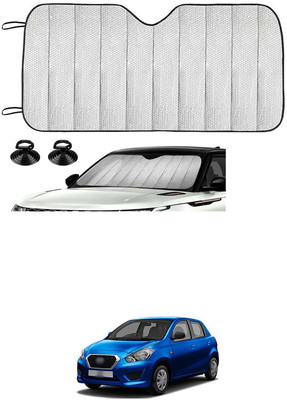 GONAMA Rear Window Sun Shade For Datsun Go(Silver)