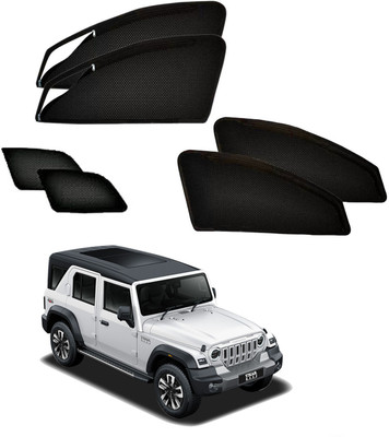 HARKRISH Side Window Sun Shade For Mahindra Thar(Black)