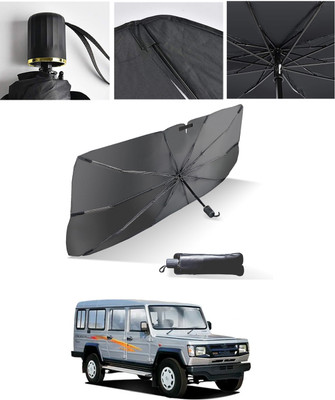 AYW Windshield Sun Shade For Universal For Car Universal For Car(Black, Silver)