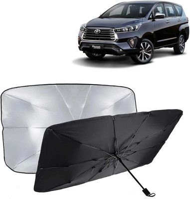 Kingsway Dashboard, Windshield Sun Shade For Toyota Innova Crysta(Black, Silver)