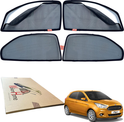 WolkomHome Side Window Sun Shade For Ford Figo(Black)