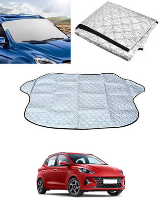 RKPSP Windshield Sun Shade For Hyundai Grand i10 NIOS(Silver)