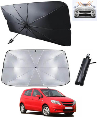 RKPSP Windshield Sun Shade For Chevrolet Sail UVA(Silver, Black)