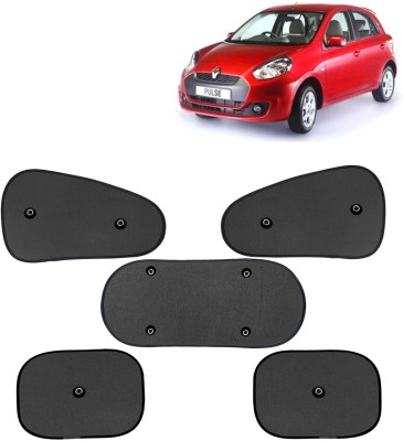 Kingsway Side Window, Rear Window, Windshield Sun Shade For Renault Pulse(Black)