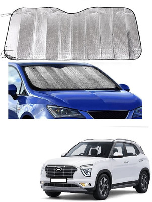 ROSHNEER ENTERPRISES Windshield Sun Shade For Hyundai Creta(Silver)