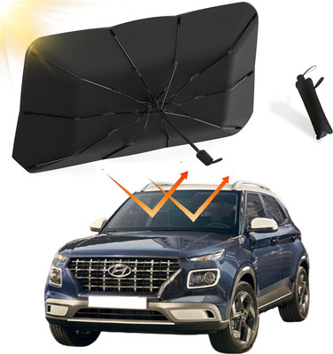 Aadikart Dashboard, Windshield Sun Shade For Maruti Suzuki Accent, Accent Viva(Black, Silver)