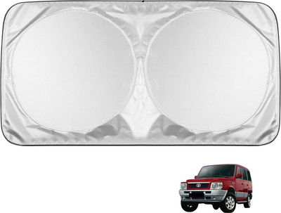 MOCKHE Windshield Sun Shade For Tata Sumo(Silver)