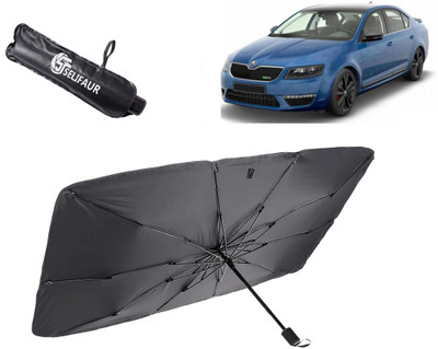 Selifaur Dashboard, Rear Window, Sun Roof, Windshield Sun Shade For Skoda Octavia(Black)
