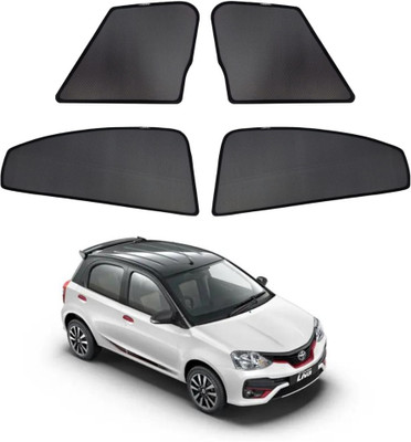 RAKRISH Rear Window, Side Window Sun Shade For Toyota Etios Liva(Black)