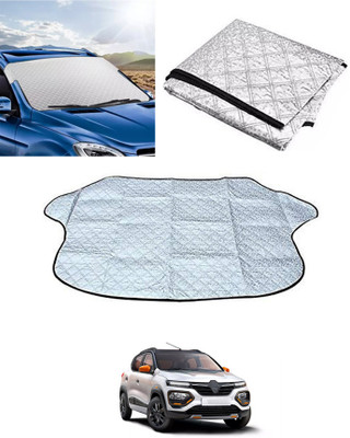 MSNP Windshield Sun Shade For Mahindra KUV100(Silver)