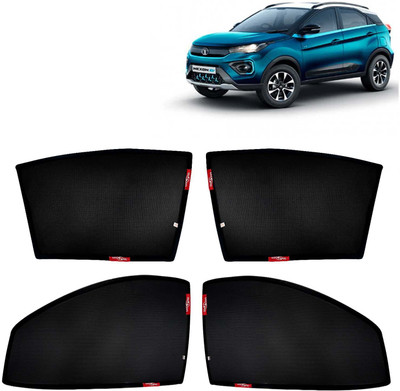 Kingsway Side Window, Rear Window Sun Shade For Tata Nexon EV(Black)