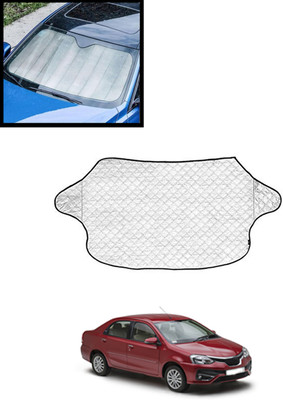 AYW Windshield Sun Shade For Toyota Etios(Silver)