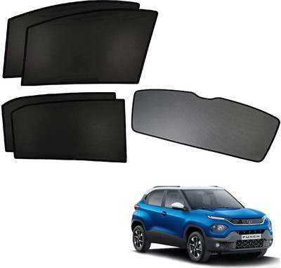 KOZDIKO Side Window, Rear Window Sun Shade For Tata Punch(Black)