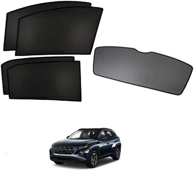 AuTO ADDiCT Side Window, Rear Window Sun Shade For Hyundai Tucson(Black)