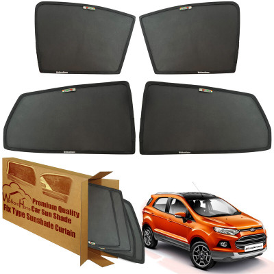 WolkomHome Side Window Sun Shade For Ford Ecosport(Black)
