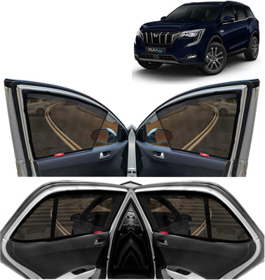 Kingsway Side Window, Rear Window, Windshield Sun Shade For Mahindra XUV 700(Black)