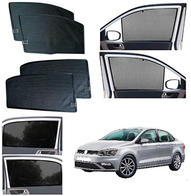 INSURE AUTOMOTIVE Side Window Sun Shade For Volkswagen Vento(Black)