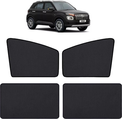 MOCKHE Side Window Sun Shade For Hyundai Venue(Black)