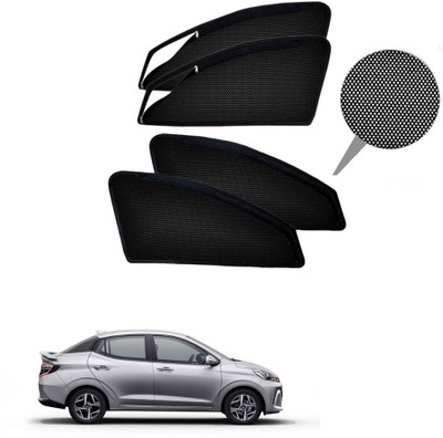 RAKRISH Rear Window, Side Window Sun Shade For Hyundai Aura(Black)