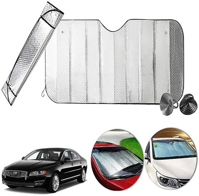 AUTO PEARL Dashboard, Windshield Sun Shade For Audi S80(Silver)