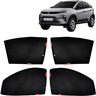 Kingsway Side Window, Rear Window Sun Shade For Tata Nexon(Black)