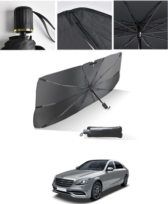 AYW Windshield Sun Shade For Mercedes Benz S350(Black, Silver)