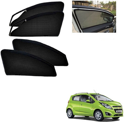 RAKRISH COLLECTION Rear Window, Side Window Sun Shade For Chevrolet Beat(Black)