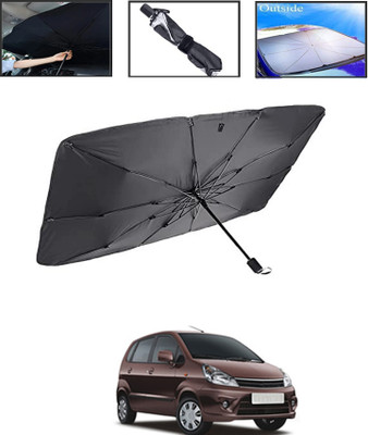 MSNP Windshield Sun Shade For Maruti Suzuki Zen Estilo(Black)