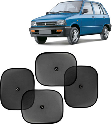 Kingsway Side Window, Rear Window, Windshield Sun Shade For Maruti Suzuki 800(Black)