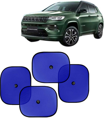 Kingsway Side Window, Rear Window, Dashboard, Sun Roof, Windshield Sun Shade For Jeep Compass(Blue)