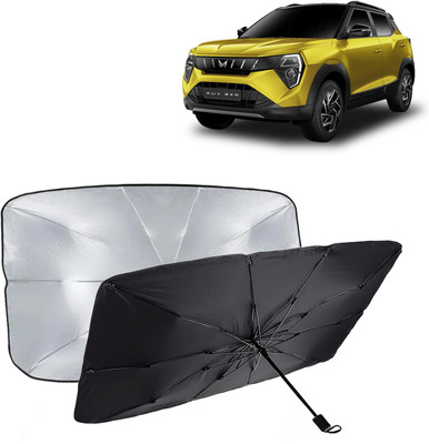 Kingsway Dashboard, Windshield Sun Shade For Mahindra XUV(Black, Silver)