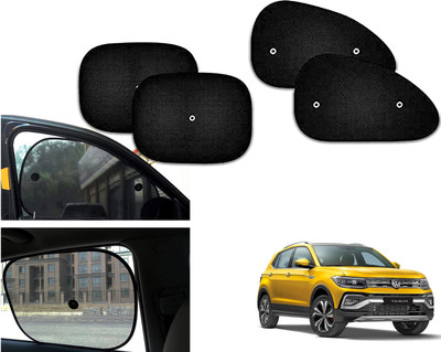 PEEPS STORE Side Window Sun Shade For Volkswagen Taigun(Black)
