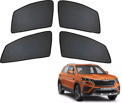 PEEPS STORE Rear Window, Side Window Sun Shade For Skoda(Black)