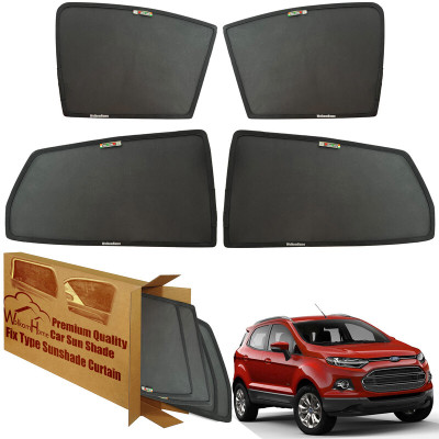 WolkomHome Side Window Sun Shade For Ford Universal For Car(Black)