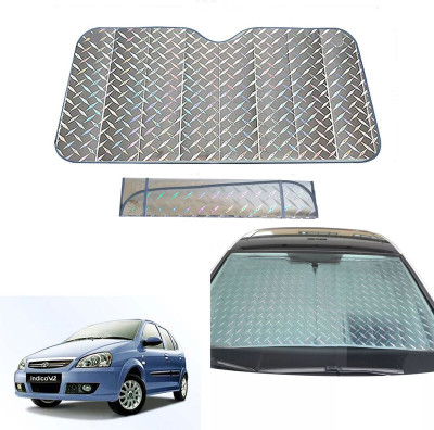 AUTO PEARL Dashboard, Windshield Sun Shade For Tata Indica eV2(Grey)