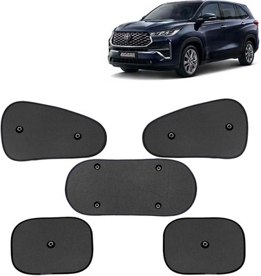 Kingsway Side Window, Rear Window, Windshield Sun Shade For Toyota Innova(Black)