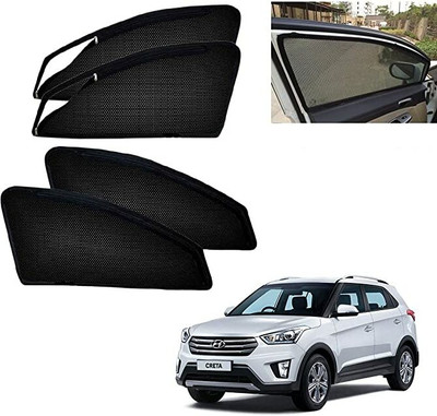 SHANKARAI Side Window, Rear Window Sun Shade For Hyundai Creta(Black)