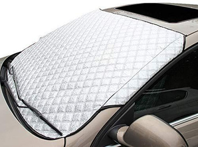 TCKW Windshield Sun Shade For Universal For Car Universal For Car(Silver)
