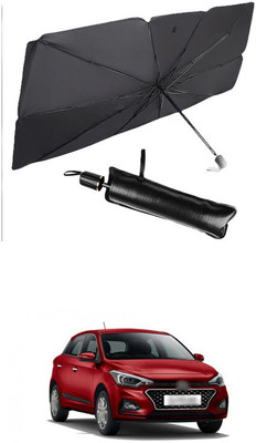 GONAMA Side Window Sun Shade For Hyundai Elite i20(Black)