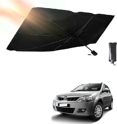 ROSHNEER ENTERPRISES Windshield Sun Shade For Mahindra Verito(Black, Silver)