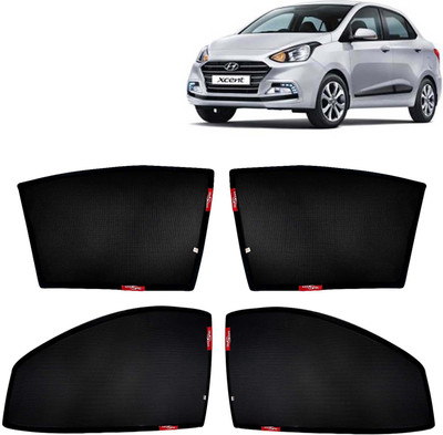 Kingsway Side Window, Rear Window Sun Shade For Hyundai Xcent(Black)