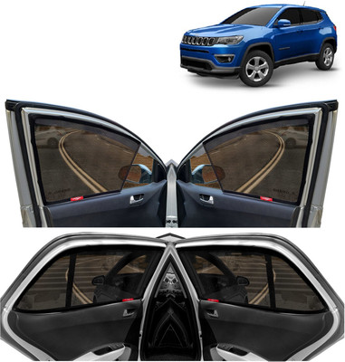 Kingsway Side Window, Rear Window Sun Shade For Jeep Compass(Black)