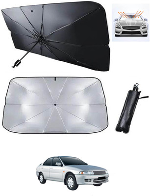 MATIES Windshield Sun Shade For Mitsubishi Lancer(Black, Silver)