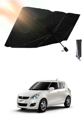 ROSHNEER ENTERPRISES Windshield Sun Shade For Maruti Suzuki Swift(Black, Silver)