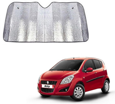 SPREADX Windshield Sun Shade For Maruti Suzuki Ritz(Silver)