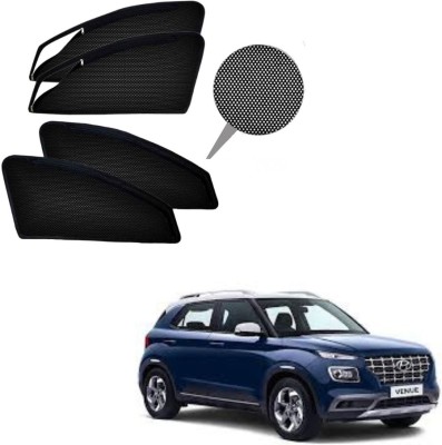 RAKRISH COLLECTION Rear Window, Side Window Sun Shade For Hyundai Venue(Black)