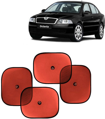 Kingsway Side Window, Rear Window, Dashboard, Sun Roof, Windshield Sun Shade For Skoda Octavia(Red)
