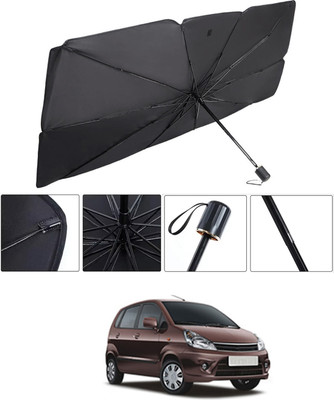 RKPSP Windshield Sun Shade For Maruti Suzuki Zen Estilo(Black, Silver)