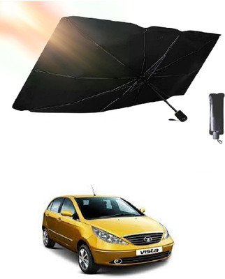 ROSHNEER ENTERPRISES Windshield Sun Shade For Tata Indica Vista(Black, Silver)